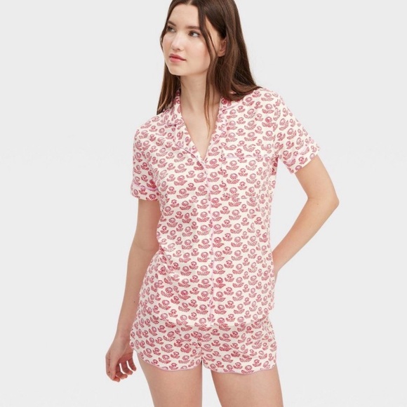 Roller Rabbit x Target Pink Floral Women's Pajama Set